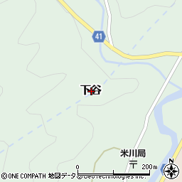 山口県下松市下谷周辺の地図