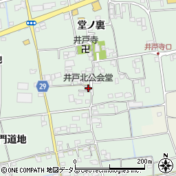 井戸北公会堂周辺の地図