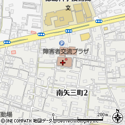 徳島県　障がい者相談支援センター周辺の地図