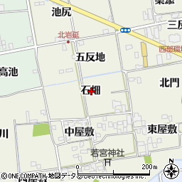 徳島県徳島市国府町北岩延石畑周辺の地図