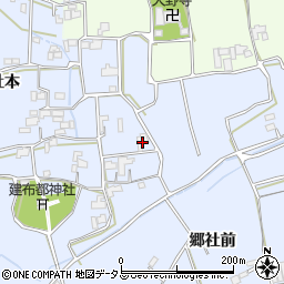 徳島県阿波市市場町香美郷社本45周辺の地図