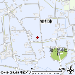 徳島県阿波市市場町香美郷社本178周辺の地図