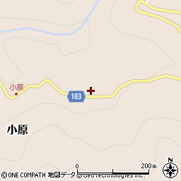 和歌山県有田郡有田川町小原372周辺の地図