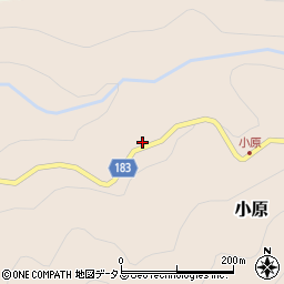 和歌山県有田郡有田川町小原153周辺の地図