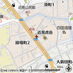 愛媛県今治市鐘場町周辺の地図