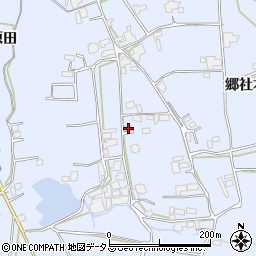 徳島県阿波市市場町香美郷社本279周辺の地図