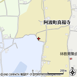 徳島県阿波市阿波町真福寺周辺の地図