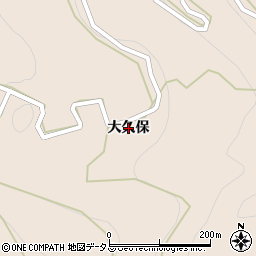 徳島県美馬市美馬町（大久保）周辺の地図