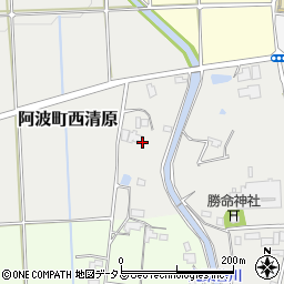 徳島県阿波市阿波町西清原周辺の地図