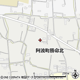 徳島県阿波市阿波町勝命北174周辺の地図