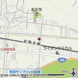 和歌山県有田市新堂187周辺の地図