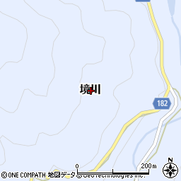和歌山県有田郡有田川町境川周辺の地図