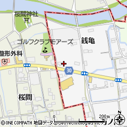徳島県徳島市国府町桜間銭亀37-5周辺の地図