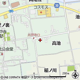 徳島県徳島市国府町井戸高池9周辺の地図