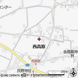徳島県名西郡石井町高原周辺の地図