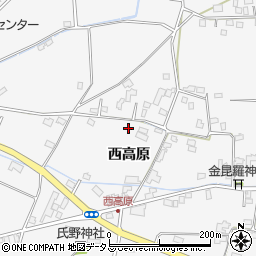 徳島県石井町（名西郡）高原周辺の地図
