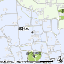 徳島県阿波市市場町香美郷社本115-1周辺の地図