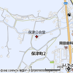保津公会堂周辺の地図