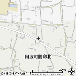 徳島県阿波市阿波町勝命北188周辺の地図