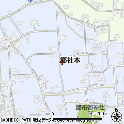 徳島県阿波市市場町香美郷社本109周辺の地図