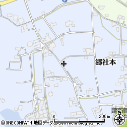 徳島県阿波市市場町香美郷社本171周辺の地図