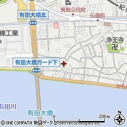 有田福島郵便局周辺の地図