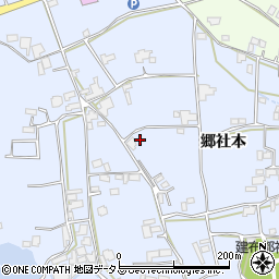 徳島県阿波市市場町香美郷社本172周辺の地図