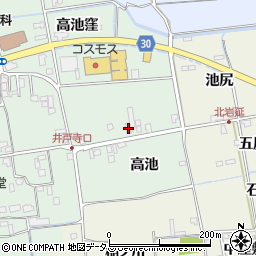 徳島県徳島市国府町井戸高池窪6-5周辺の地図