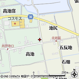 徳島県徳島市国府町井戸高池窪1周辺の地図