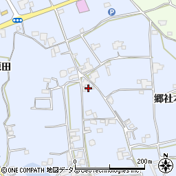 徳島県阿波市市場町香美郷社本274周辺の地図