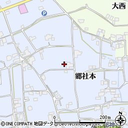 徳島県阿波市市場町香美郷社本189周辺の地図
