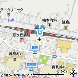 箕島駅時間貸駐車場周辺の地図