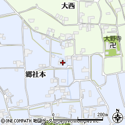 徳島県阿波市市場町香美郷社本87周辺の地図