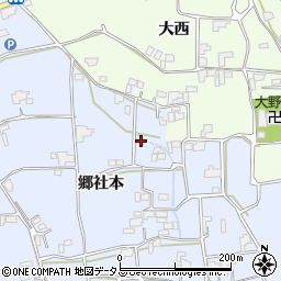 徳島県阿波市市場町香美郷社本85周辺の地図