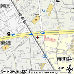 徳島新聞　徳島新聞販売店・佐古北専売所周辺の地図