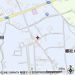 徳島県阿波市市場町香美郷社本263-1周辺の地図