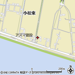 徳島県徳島市川内町小松東76周辺の地図