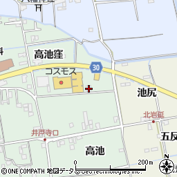 徳島県徳島市国府町井戸高池窪12周辺の地図