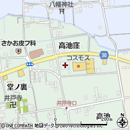 徳島県徳島市国府町井戸高池窪56周辺の地図