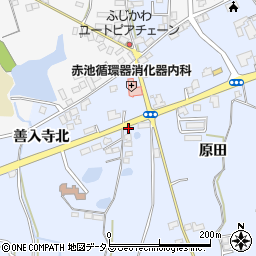 徳島県阿波市市場町香美原田335周辺の地図