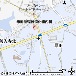 徳島県阿波市市場町香美原田340周辺の地図