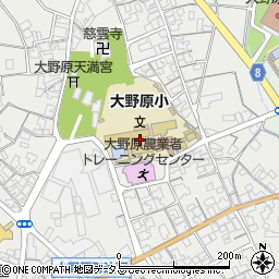 観音寺市立大野原小学校周辺の地図