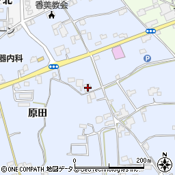 徳島県阿波市市場町香美原田128周辺の地図