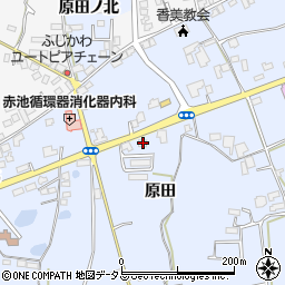 徳島県阿波市市場町香美原田248周辺の地図