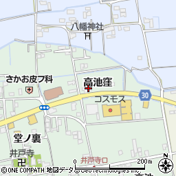 徳島県徳島市国府町井戸高池窪21-4周辺の地図