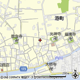 和歌山県有田市港町498-1周辺の地図