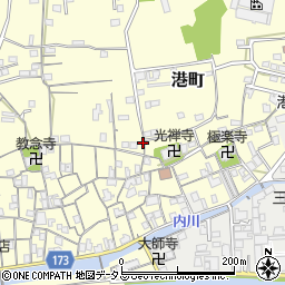 和歌山県有田市港町505-1周辺の地図