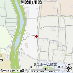 徳島県阿波市阿波町川添周辺の地図