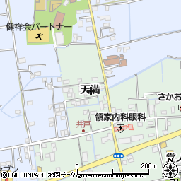 徳島県徳島市国府町井戸天満周辺の地図