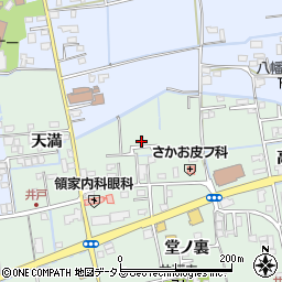 徳島県徳島市国府町井戸左ケ池周辺の地図